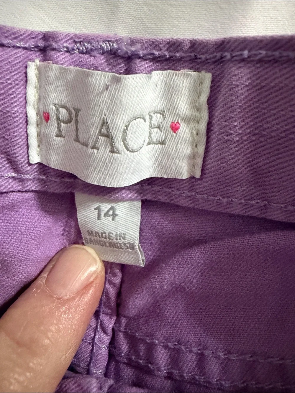 The Children's Place Lavender Distressed kids  Shorts